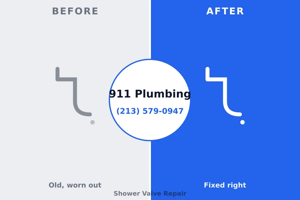Before and after: plumbing repair Wilkes-Barre, PA